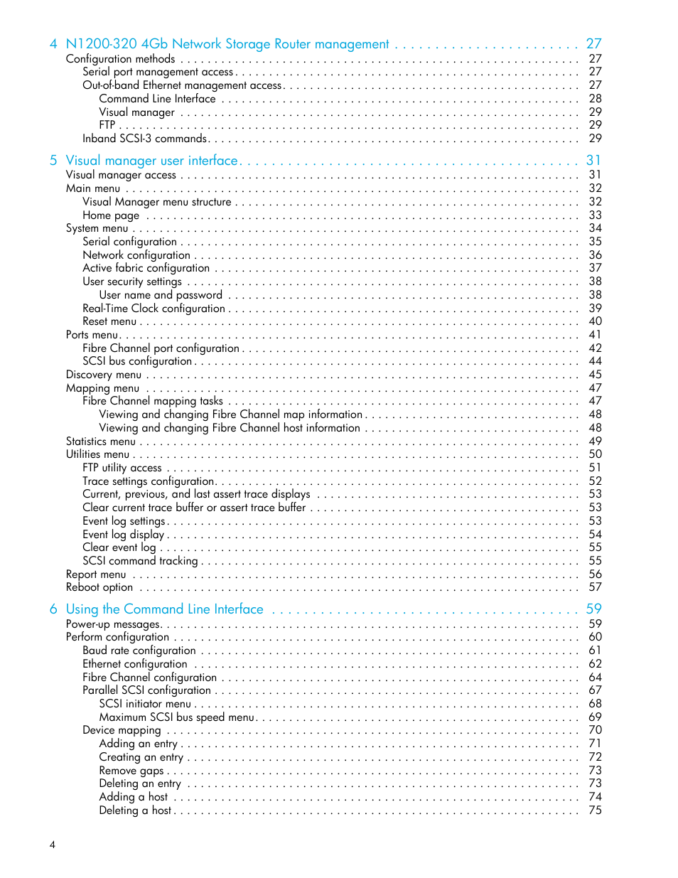 HP N1200-320 User Manual | Page 4 / 132