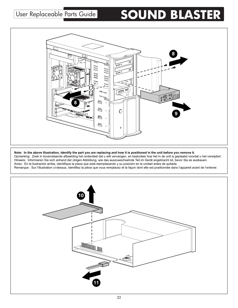 Sound blaster | HP X09 User Manual | Page 22 / 54