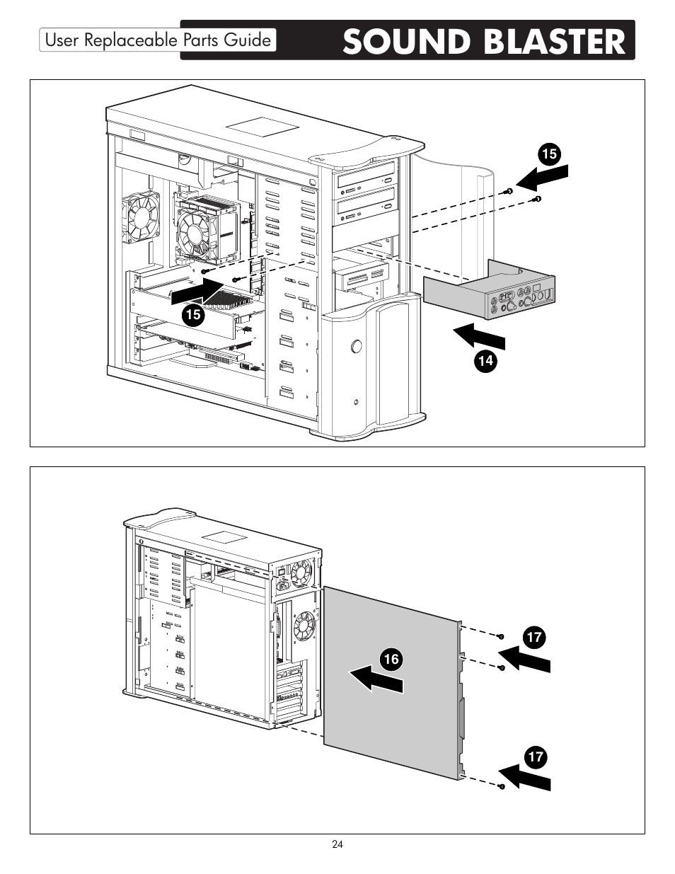 Sound blaster | HP X09 User Manual | Page 24 / 54