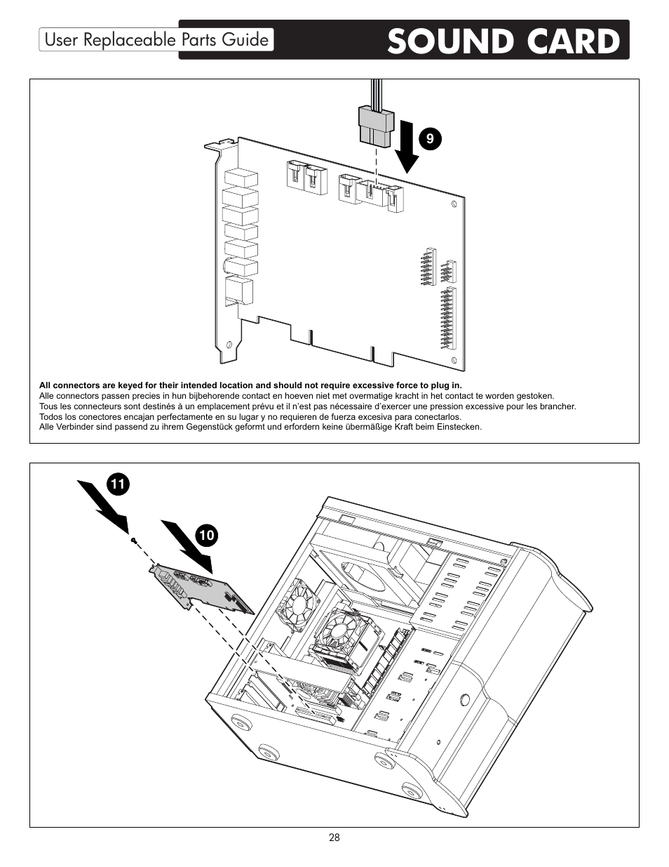 Sound card | HP X09 User Manual | Page 28 / 54