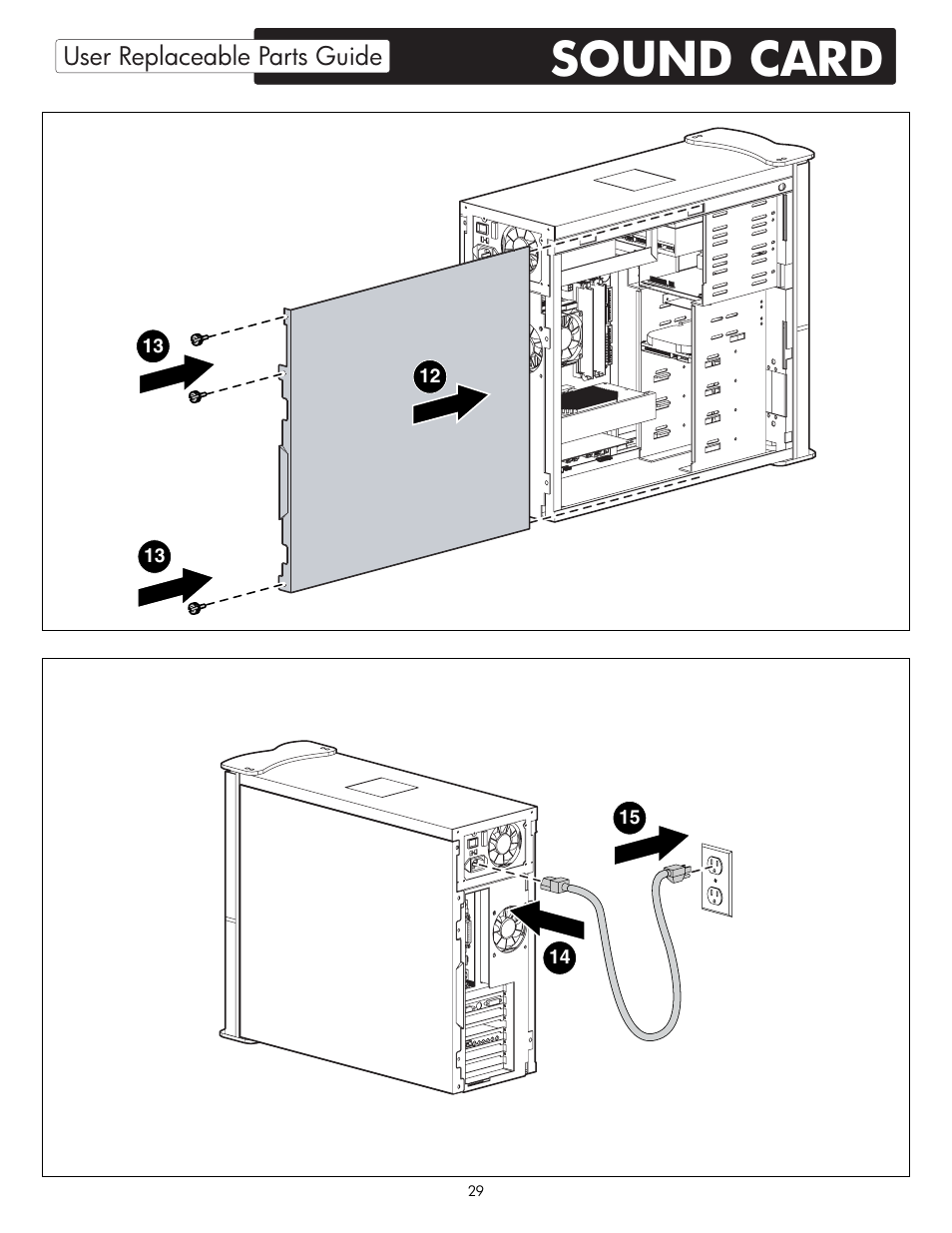 Sound card | HP X09 User Manual | Page 29 / 54