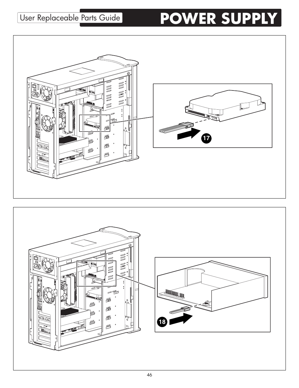 Power supply | HP X09 User Manual | Page 46 / 54