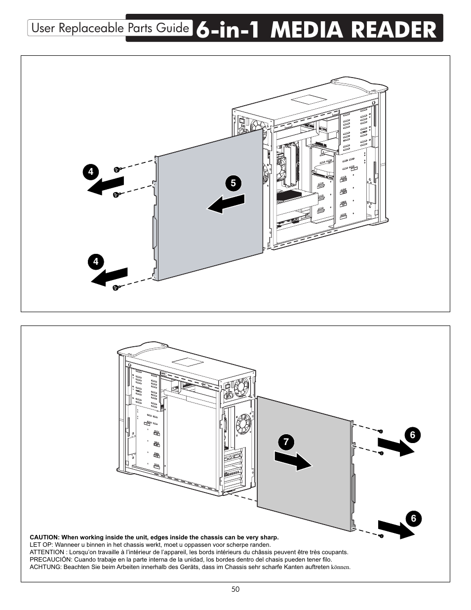 In-1 media reader | HP X09 User Manual | Page 50 / 54