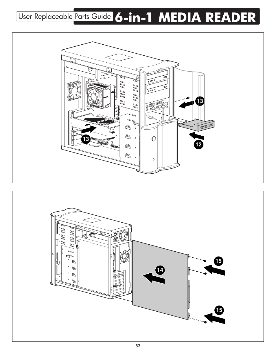 In-1 media reader | HP X09 User Manual | Page 53 / 54