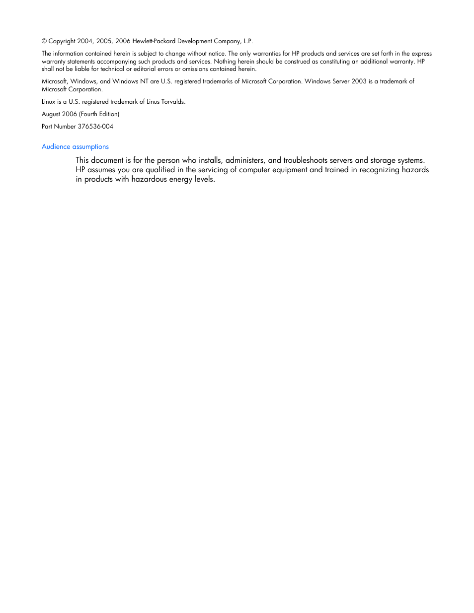 Notice | HP DL385 User Manual | Page 2 / 124