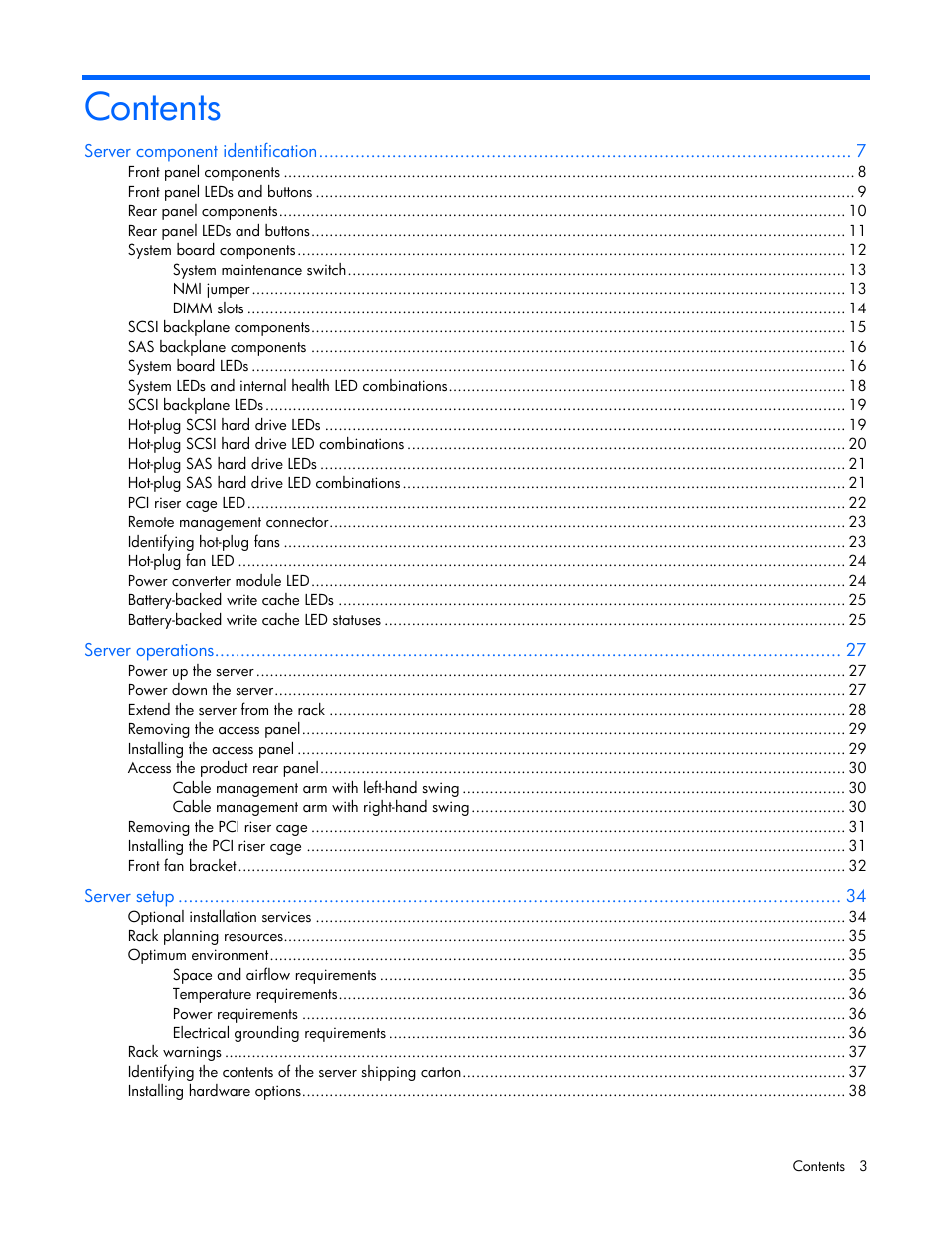 HP DL385 User Manual | Page 3 / 124