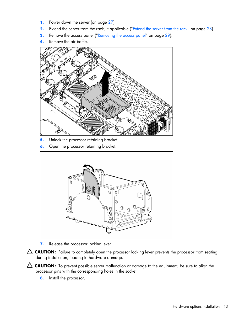 HP DL385 User Manual | Page 43 / 124