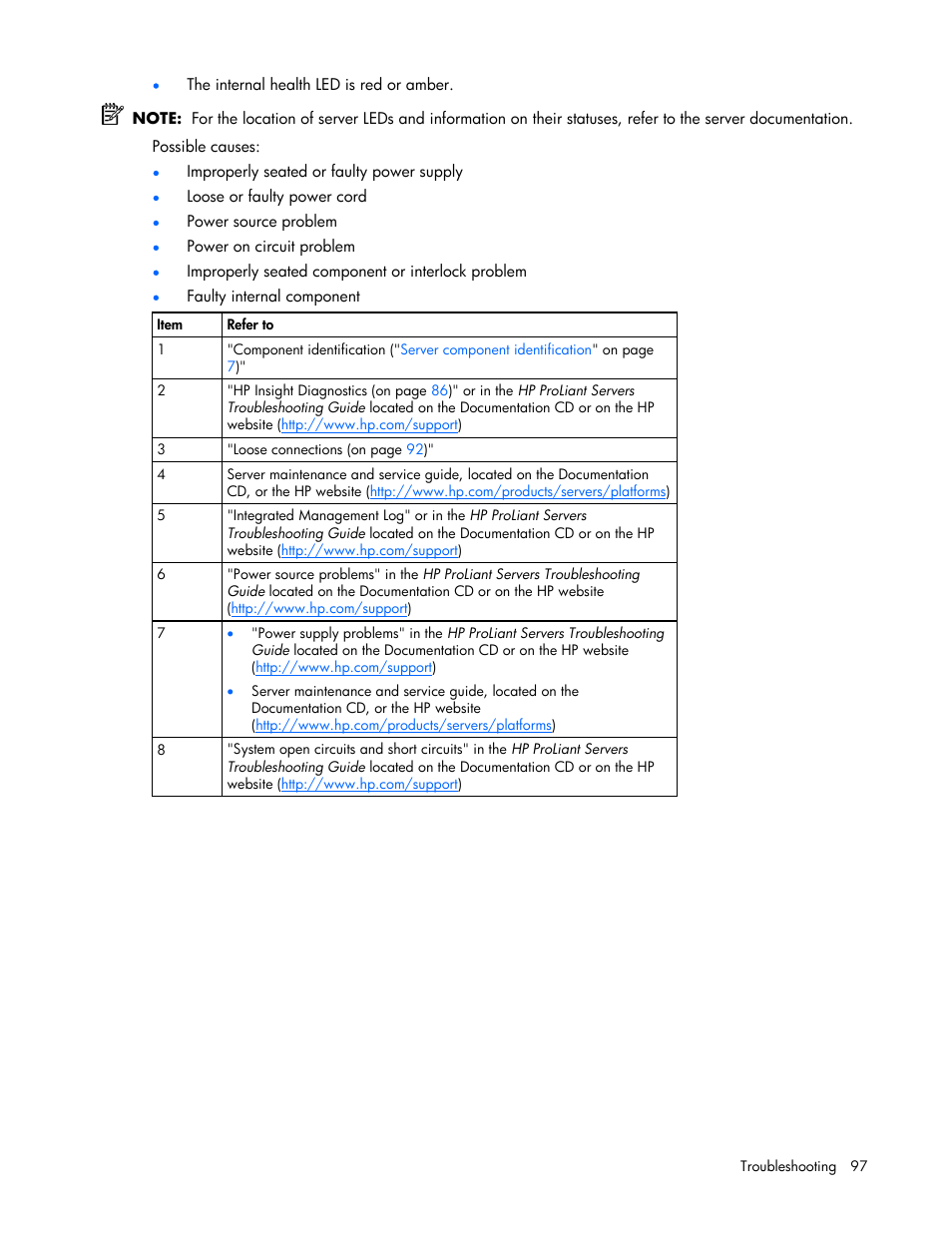 HP DL385 User Manual | Page 97 / 124
