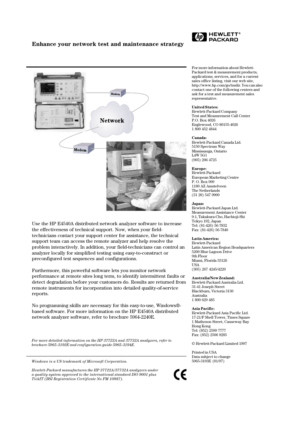 Enhance your network test and maintenance strategy | HP 37732A User Manual | Page 8 / 8