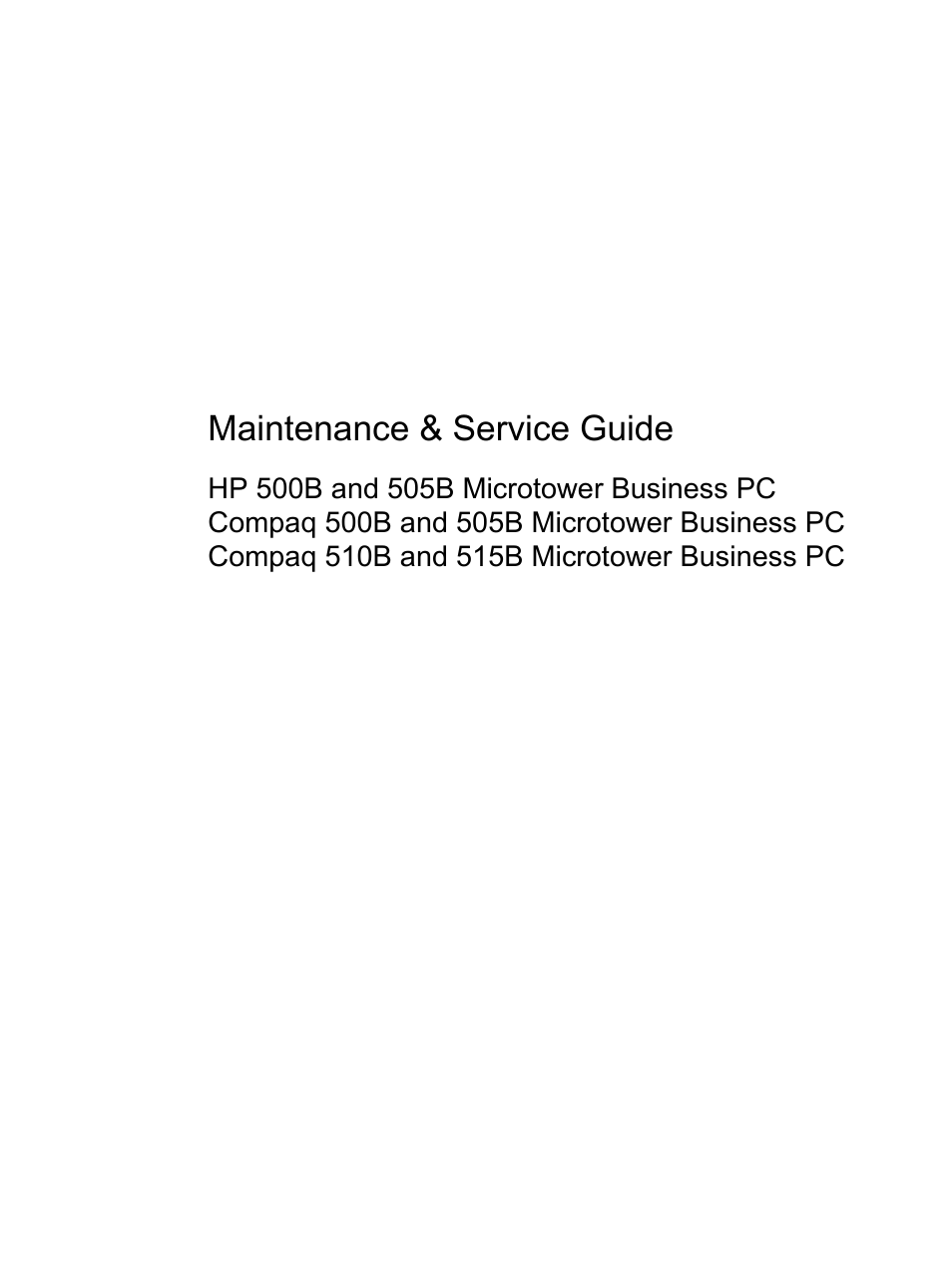 HP 500B User Manual | 113 pages