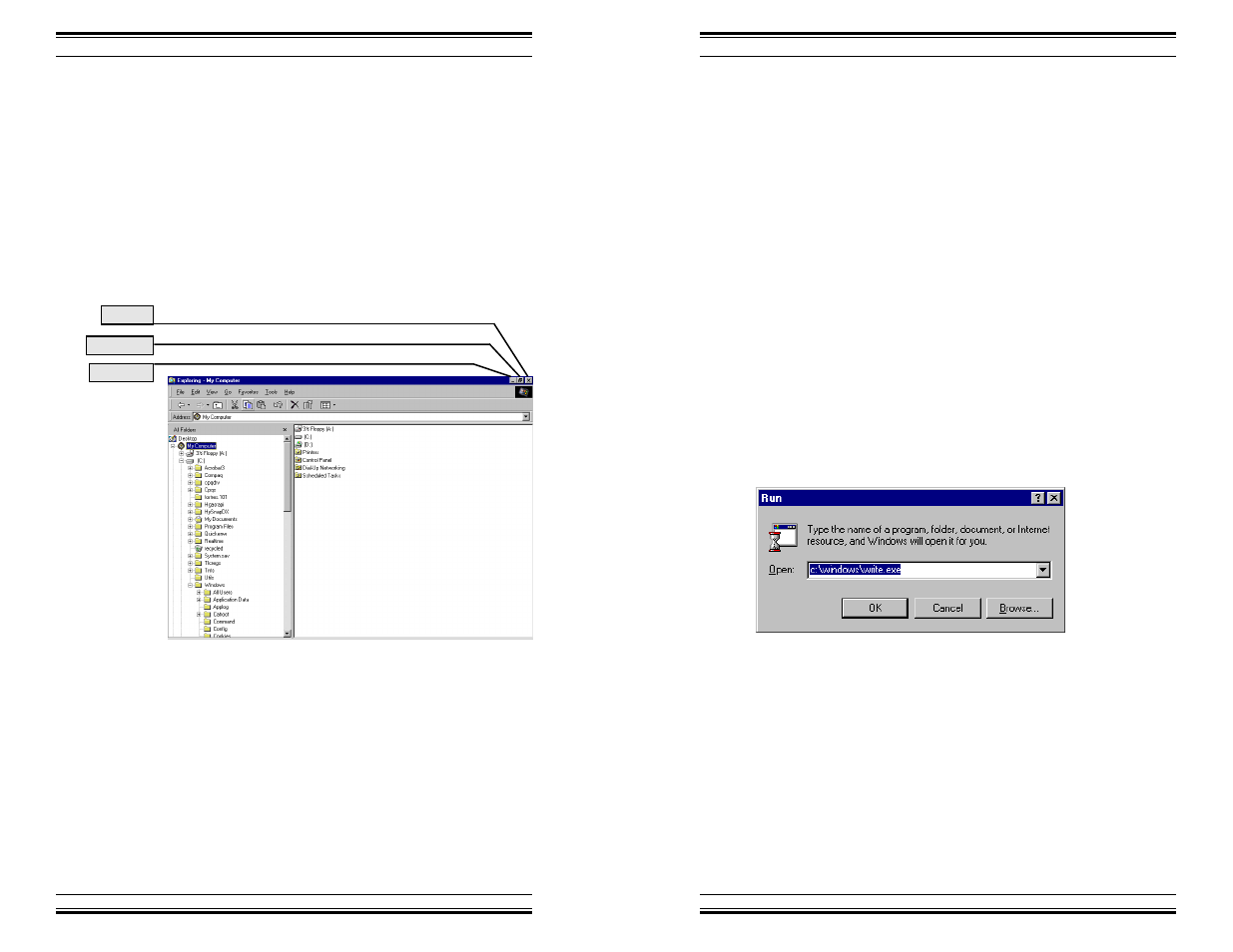 Windows 98 commands, Word processing, Introduction | Minimize, Starting wordpad | HP Windows 98 Training express User Manual | Page 14 / 28