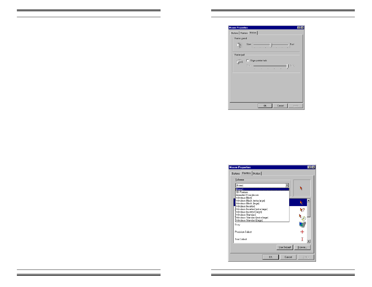 Resizing a window, Moving a window, Multitasking applications | Mouse pointer style | HP Windows 98 Training express User Manual | Page 16 / 28