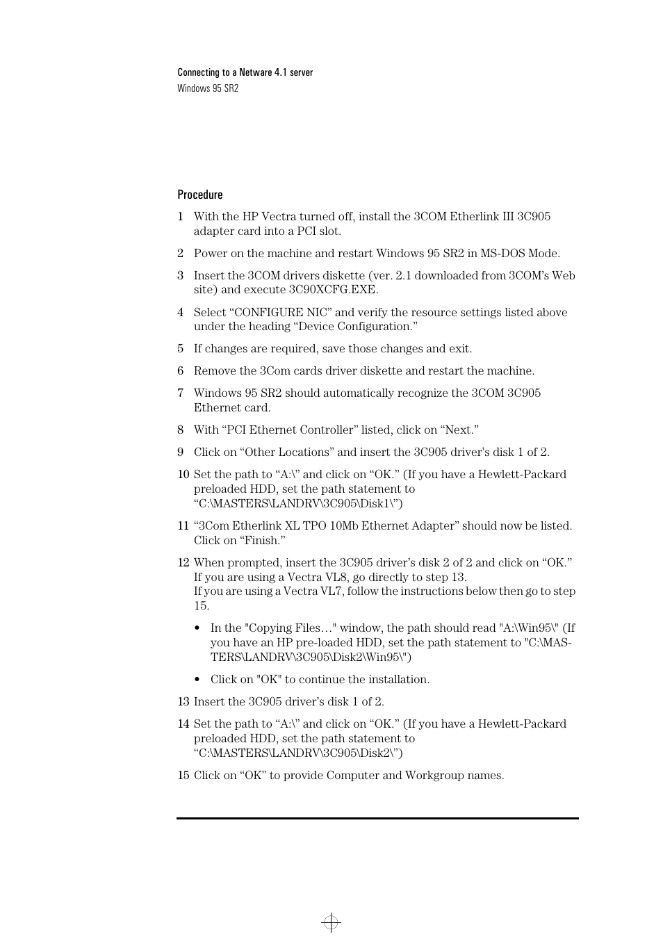 HP 3C905-TX User Manual | Page 13 / 42