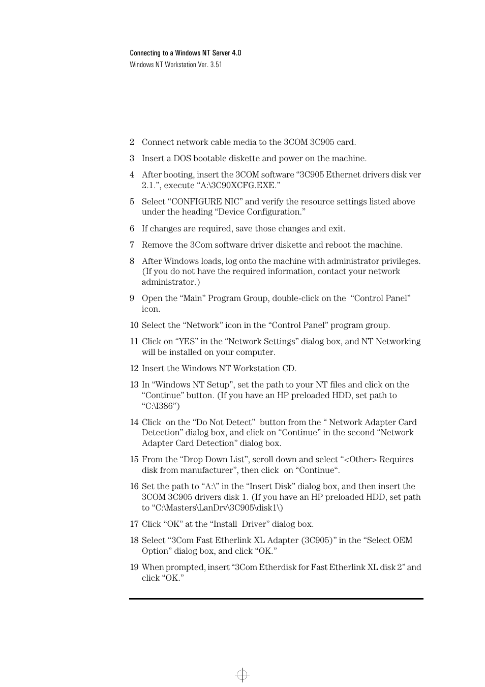 HP 3C905-TX User Manual | Page 35 / 42