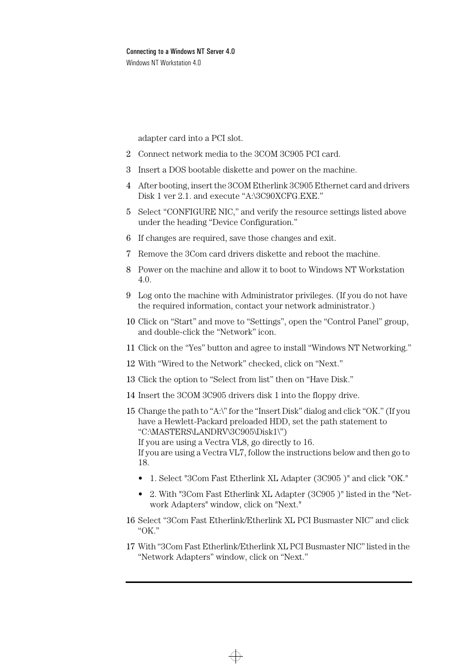 HP 3C905-TX User Manual | Page 38 / 42