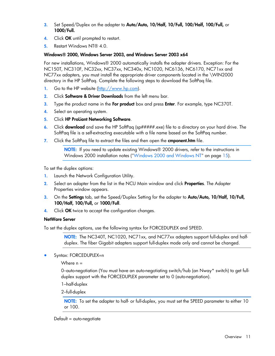 HP 441877-00B User Manual | Page 11 / 176