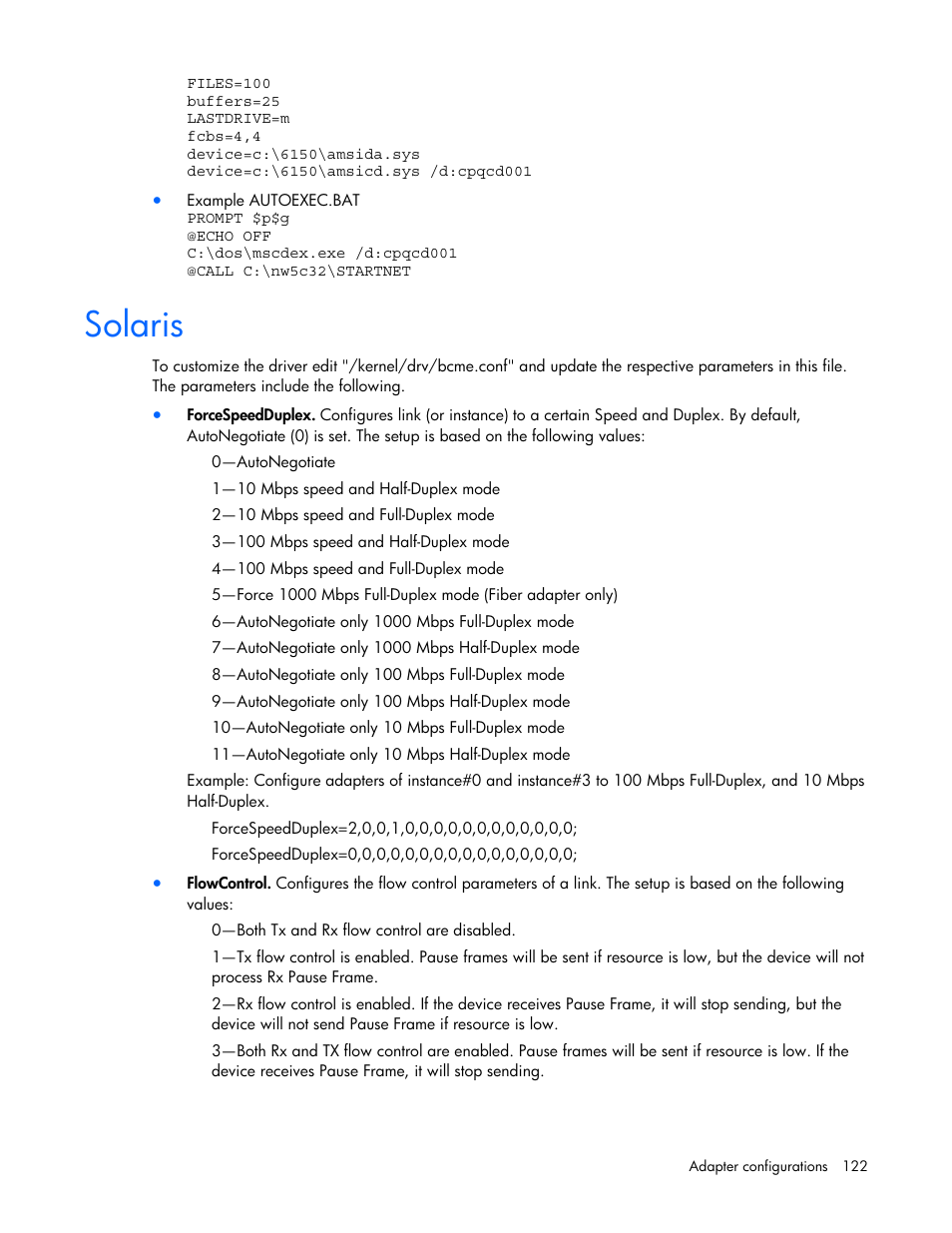 Solaris | HP 441877-00B User Manual | Page 122 / 176