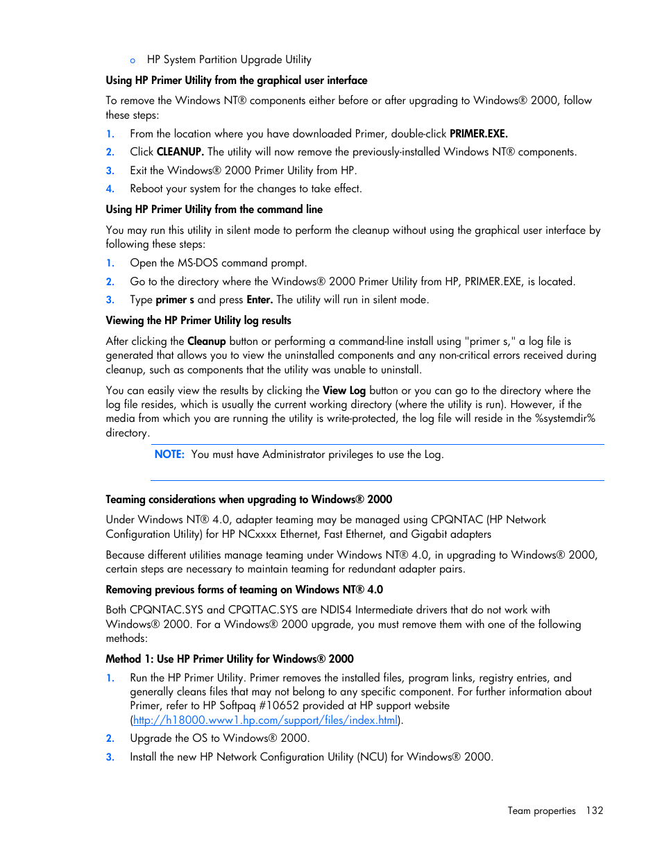 HP 441877-00B User Manual | Page 132 / 176