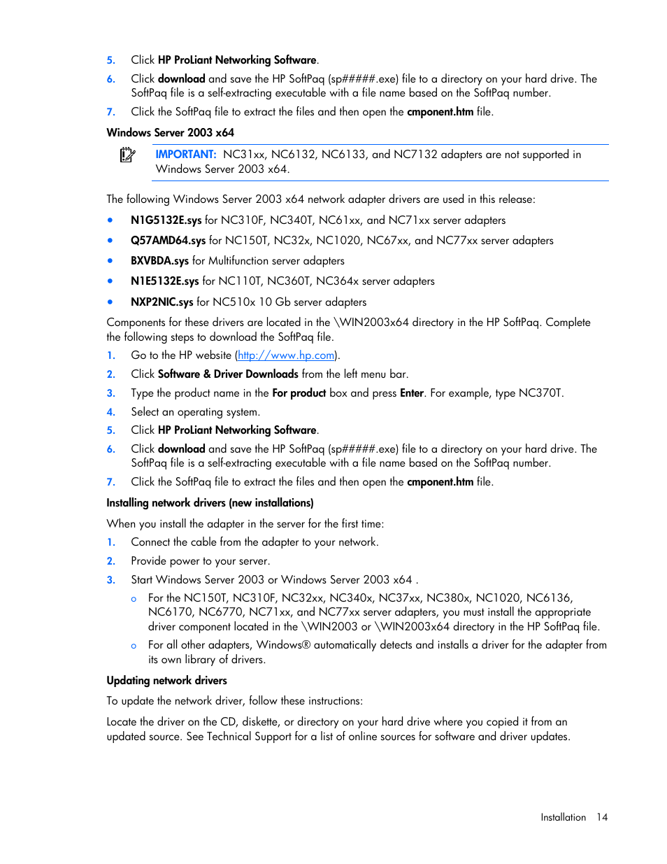 HP 441877-00B User Manual | Page 14 / 176