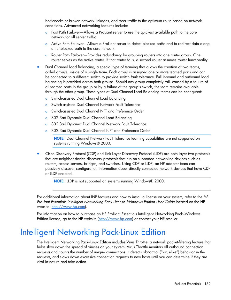 Intelligent networking pack-linux edition | HP 441877-00B User Manual | Page 152 / 176