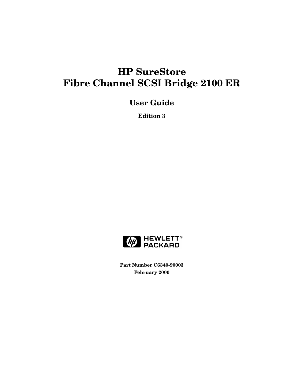 HP 2100 ER User Manual | 95 pages