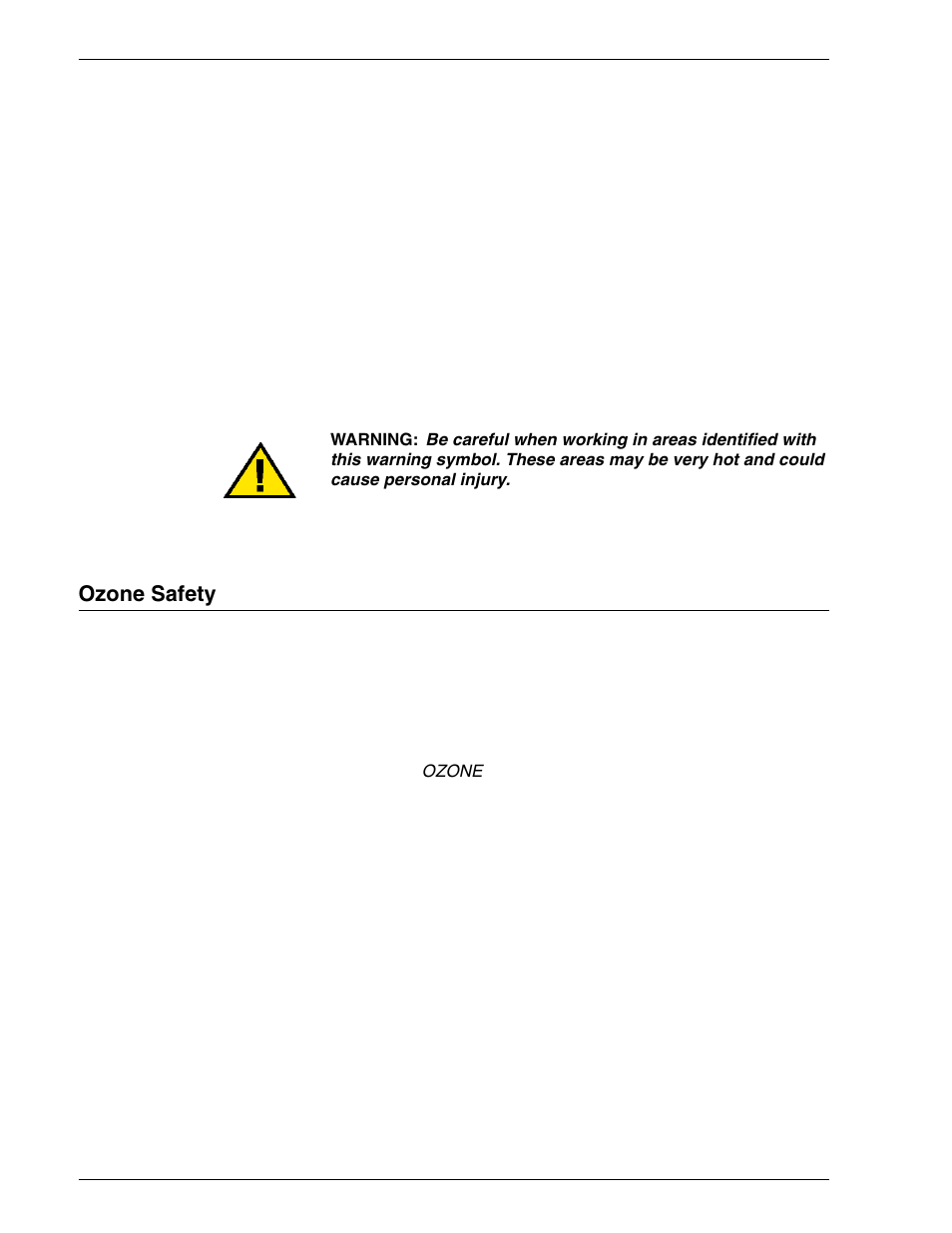 Ozone safety, Ozone safety x | HP 3535 User Manual | Page 10 / 268
