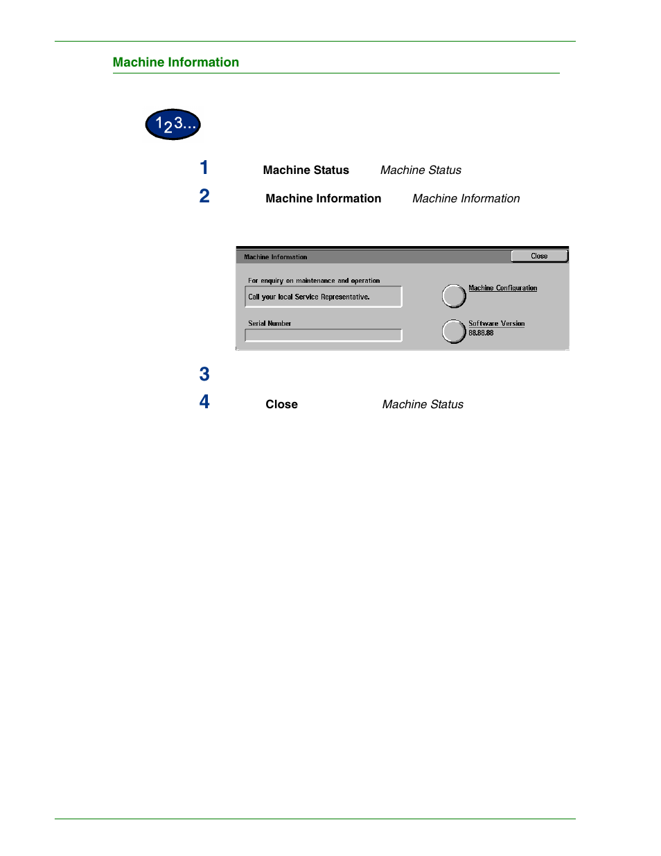 Machine information, Machine information 1–91 | HP 3535 User Manual | Page 109 / 268