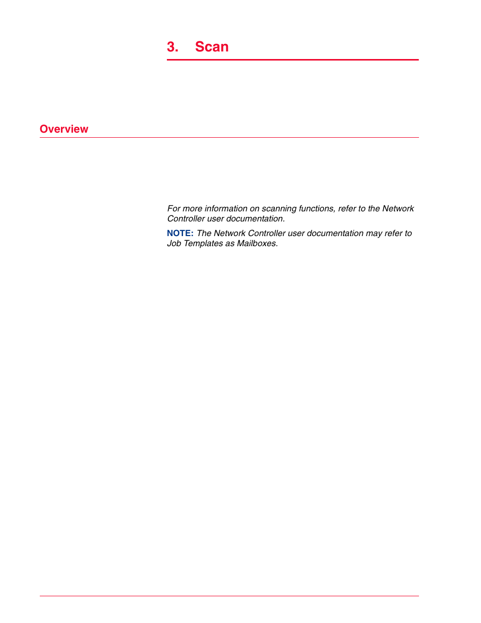 Overview, Scan 3–1, Overview 3–1 | Scan | HP 3535 User Manual | Page 113 / 268