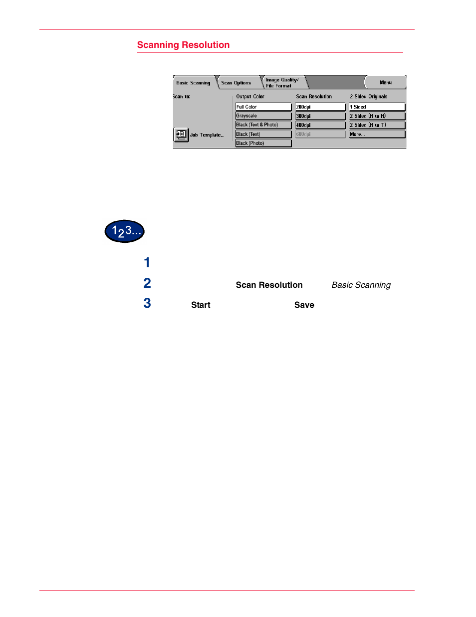 Scanning resolution | HP 3535 User Manual | Page 119 / 268