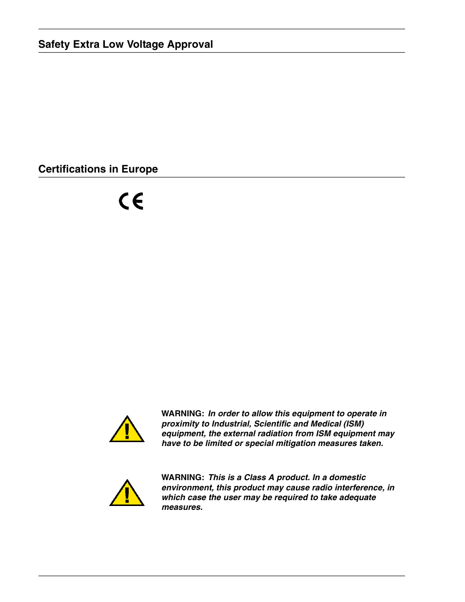 Safety extra low voltage approval, Certifications in europe, Safety extra low voltage approval xii | Certifications in europe xii | HP 3535 User Manual | Page 12 / 268