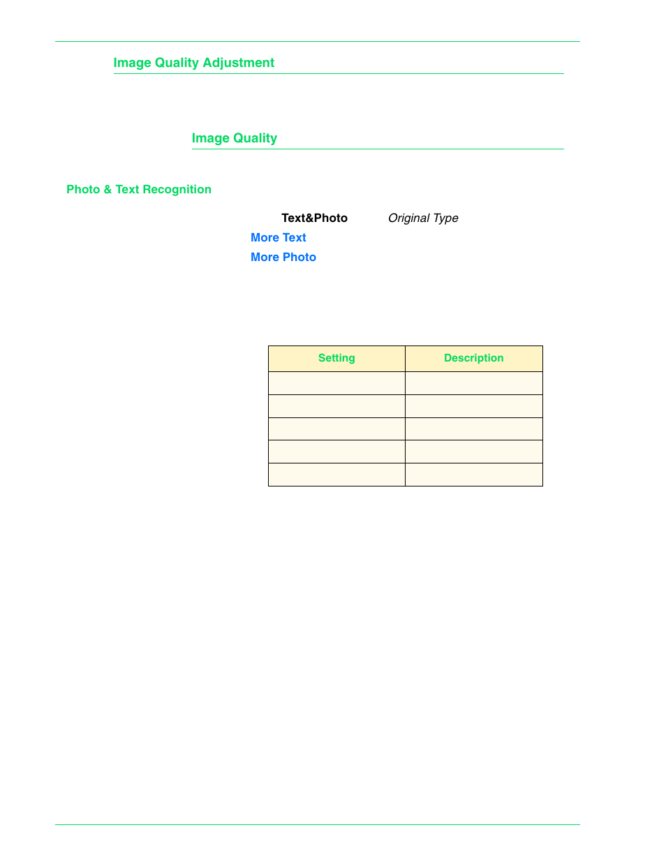 Image quality adjustment, Image quality, Image quality adjustment 4–21 | HP 3535 User Manual | Page 159 / 268