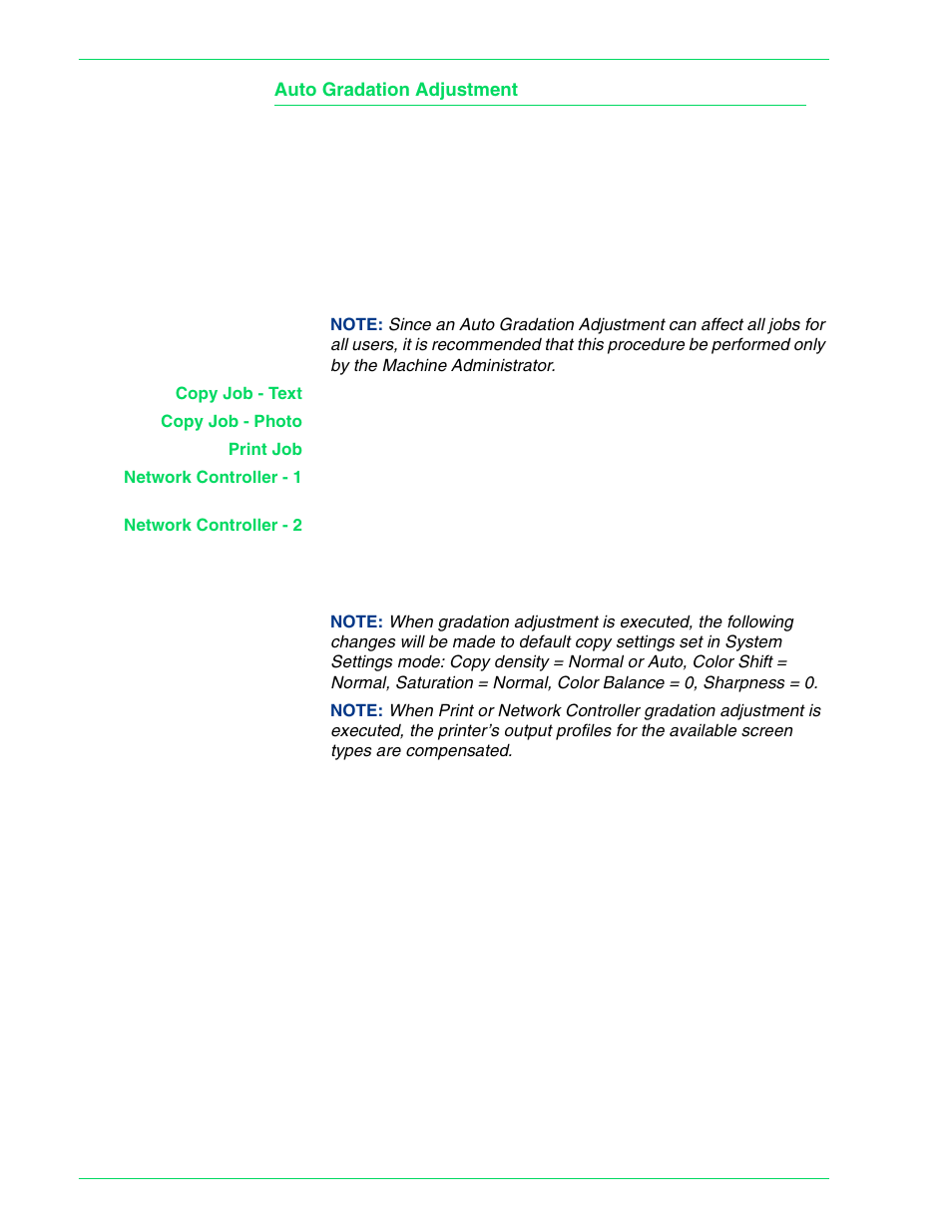 Auto gradation adjustment | HP 3535 User Manual | Page 162 / 268