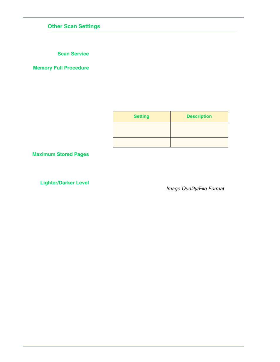Other scan settings, Other scan settings 4–54 | HP 3535 User Manual | Page 192 / 268