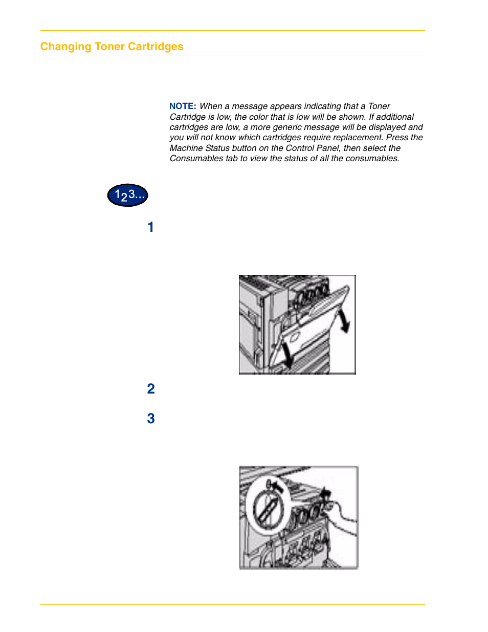 Changing toner cartridges, Changing toner cartridges 6–7 | HP 3535 User Manual | Page 223 / 268