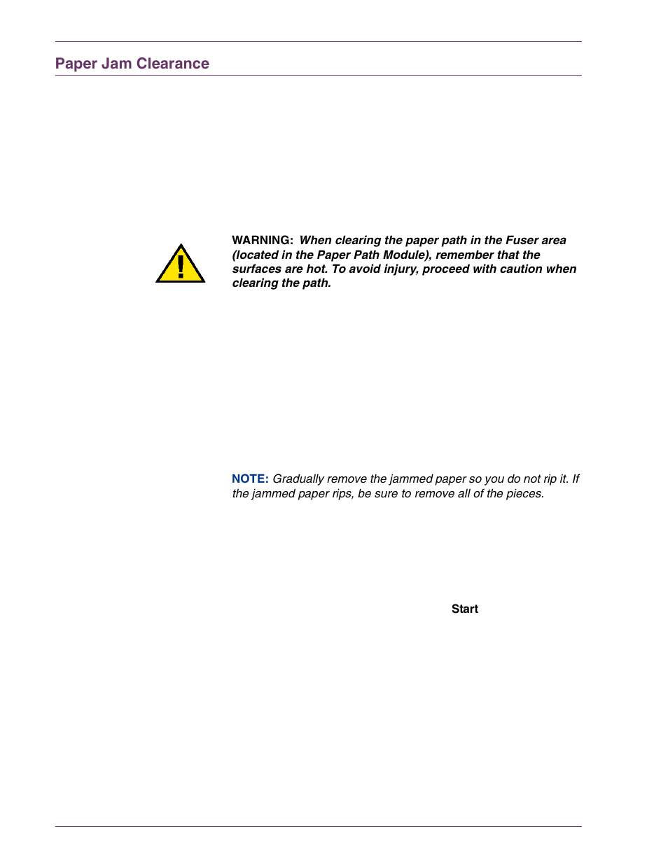 Paper jam clearance, Paper jam clearance 7–2 | HP 3535 User Manual | Page 236 / 268