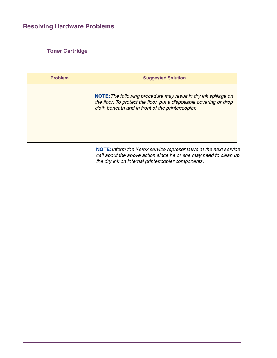 Resolving hardware problems, Toner cartridge, Resolving hardware problems 7–11 | Toner cartridge 7–11 | HP 3535 User Manual | Page 245 / 268