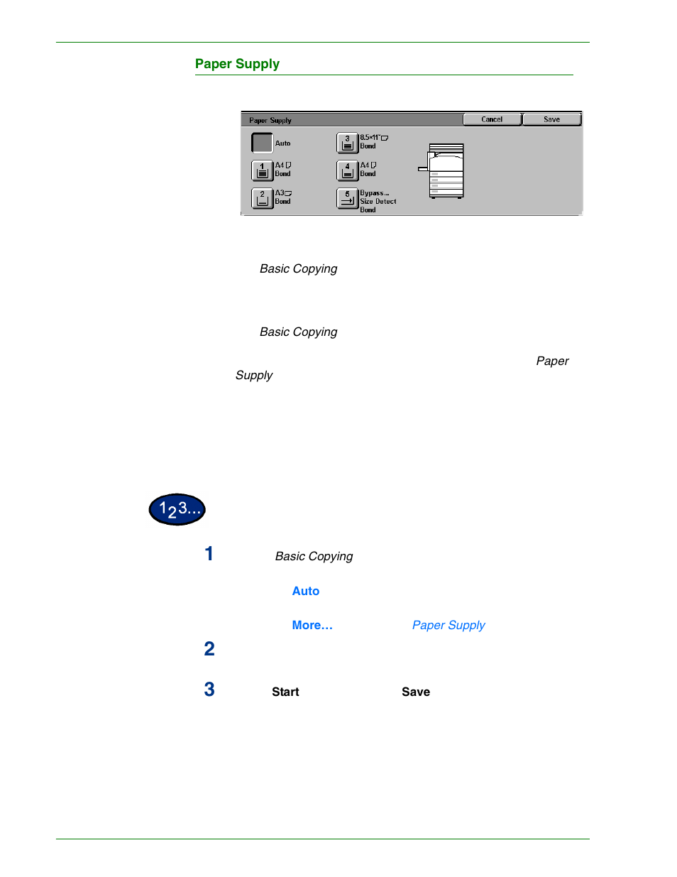 Paper supply | HP 3535 User Manual | Page 46 / 268