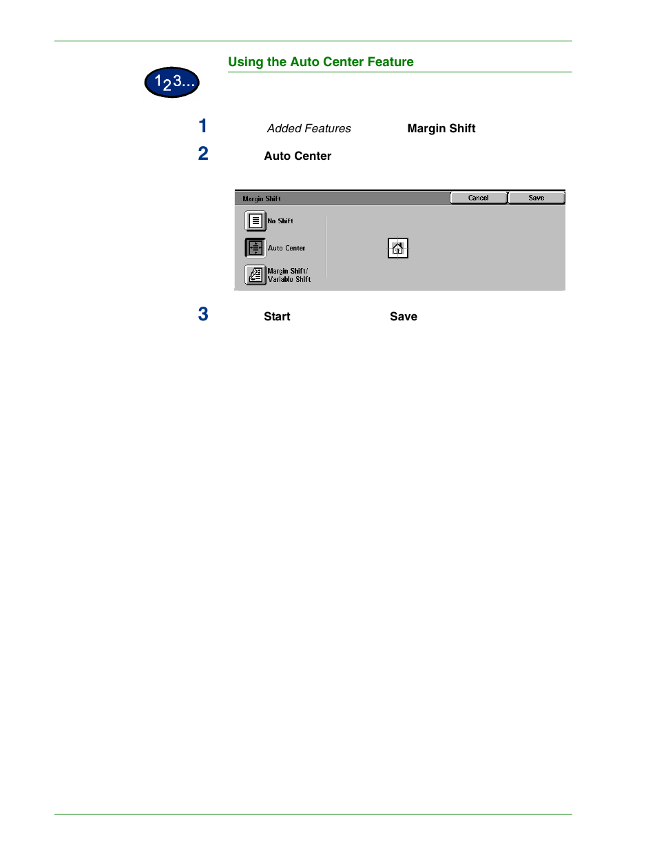 Using the auto center feature | HP 3535 User Manual | Page 57 / 268