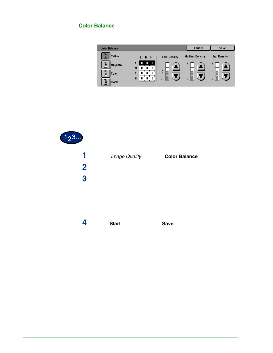 Color balance | HP 3535 User Manual | Page 68 / 268