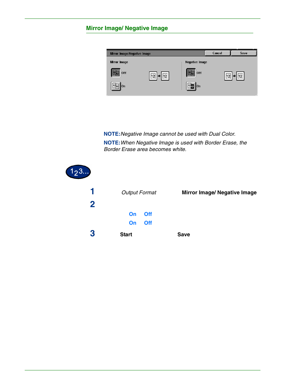 Mirror image/ negative image | HP 3535 User Manual | Page 83 / 268