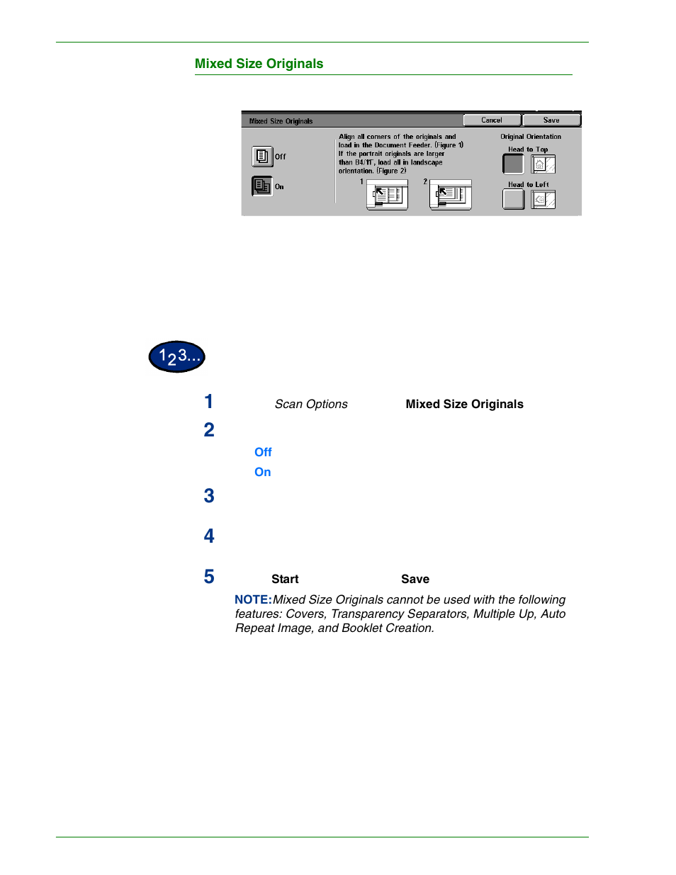 Mixed size originals | HP 3535 User Manual | Page 87 / 268