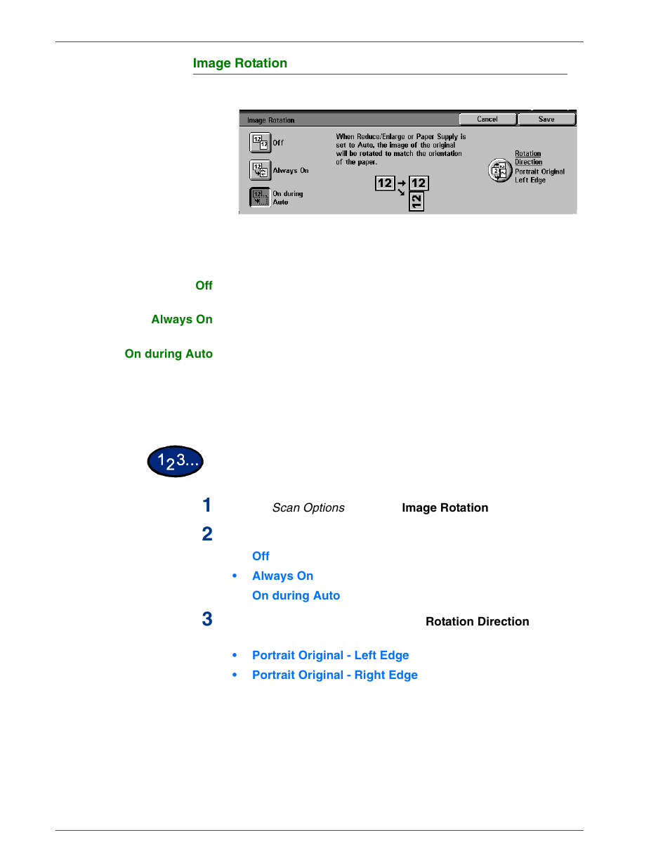 Image rotation | HP 3535 User Manual | Page 90 / 268