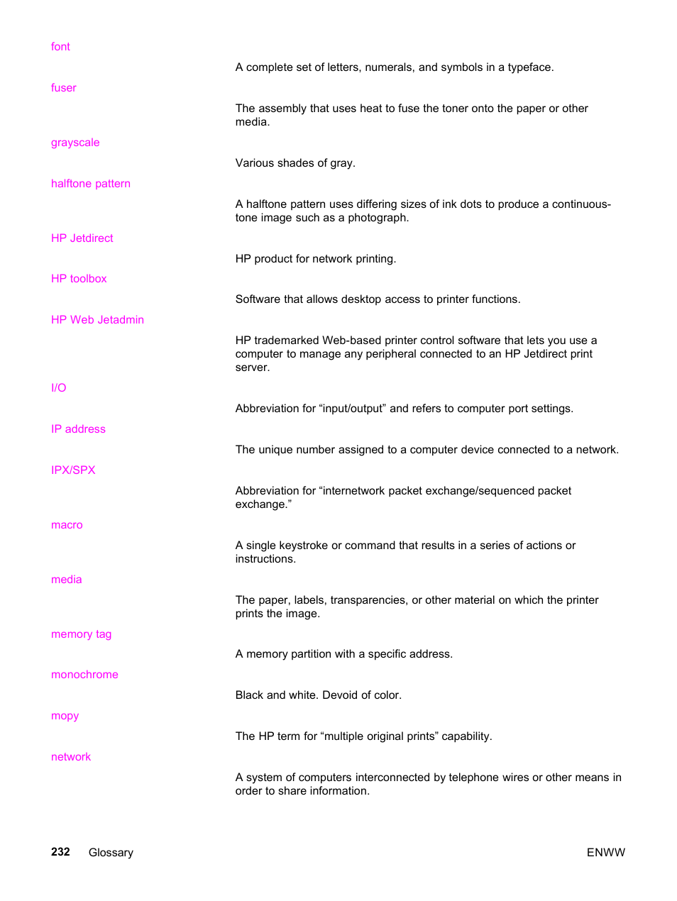 HP 3500 User Manual | Page 244 / 252
