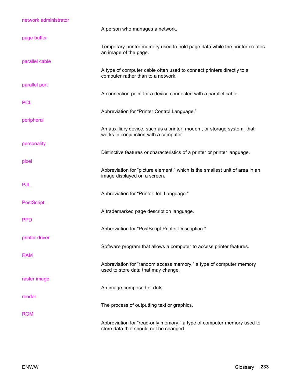 HP 3500 User Manual | Page 245 / 252