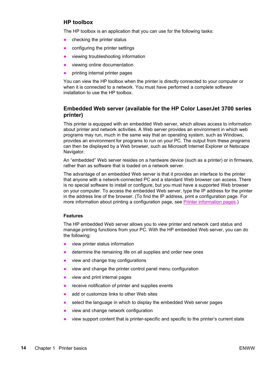 HP 3500 User Manual | Page 26 / 252