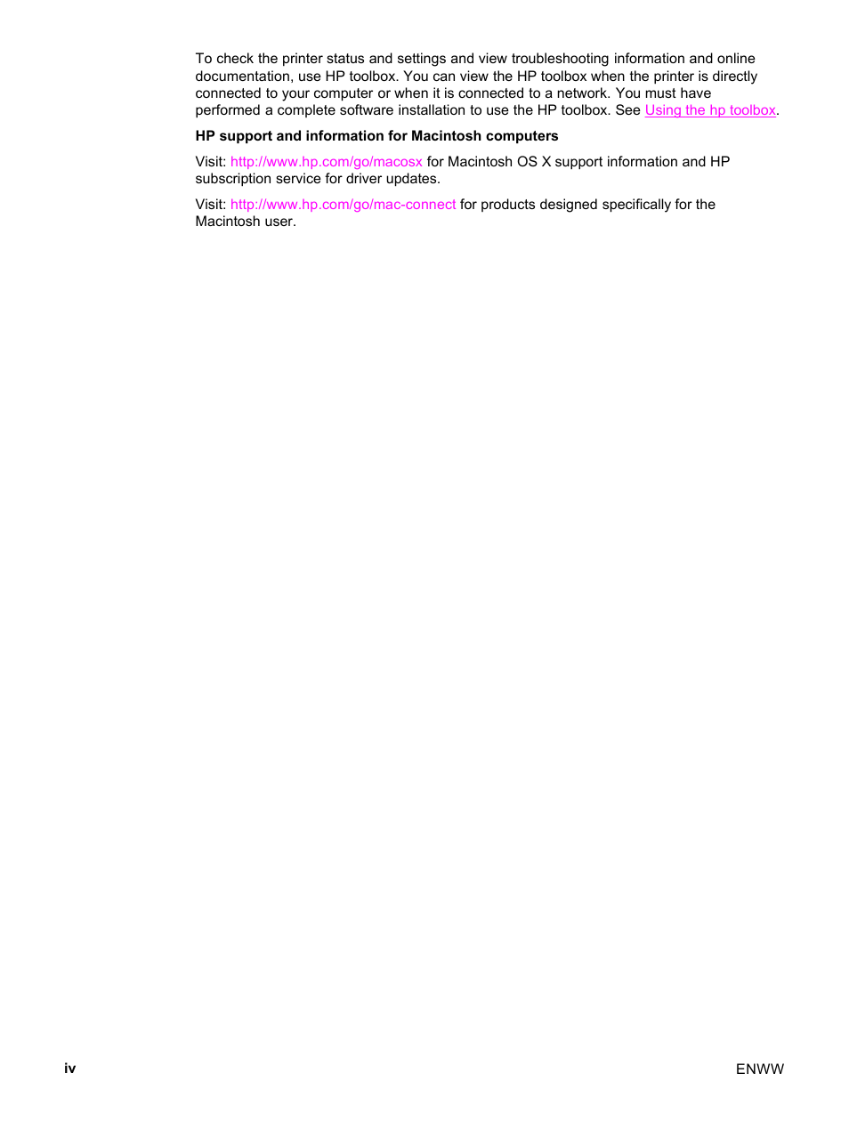 HP 3500 User Manual | Page 6 / 252