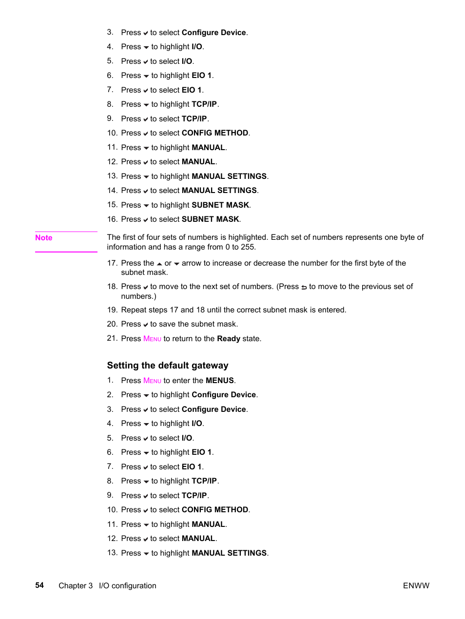 HP 3500 User Manual | Page 66 / 252