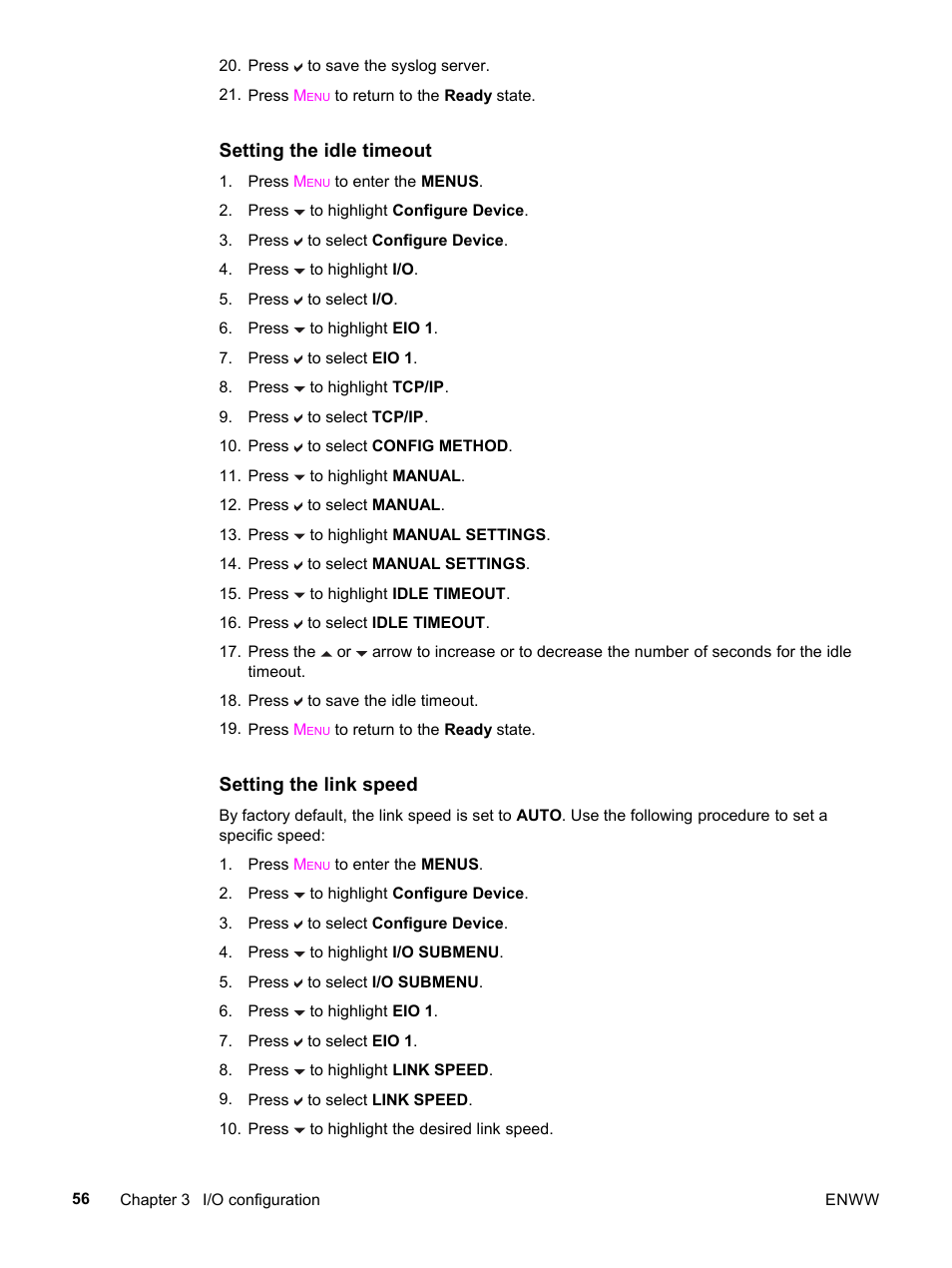 HP 3500 User Manual | Page 68 / 252