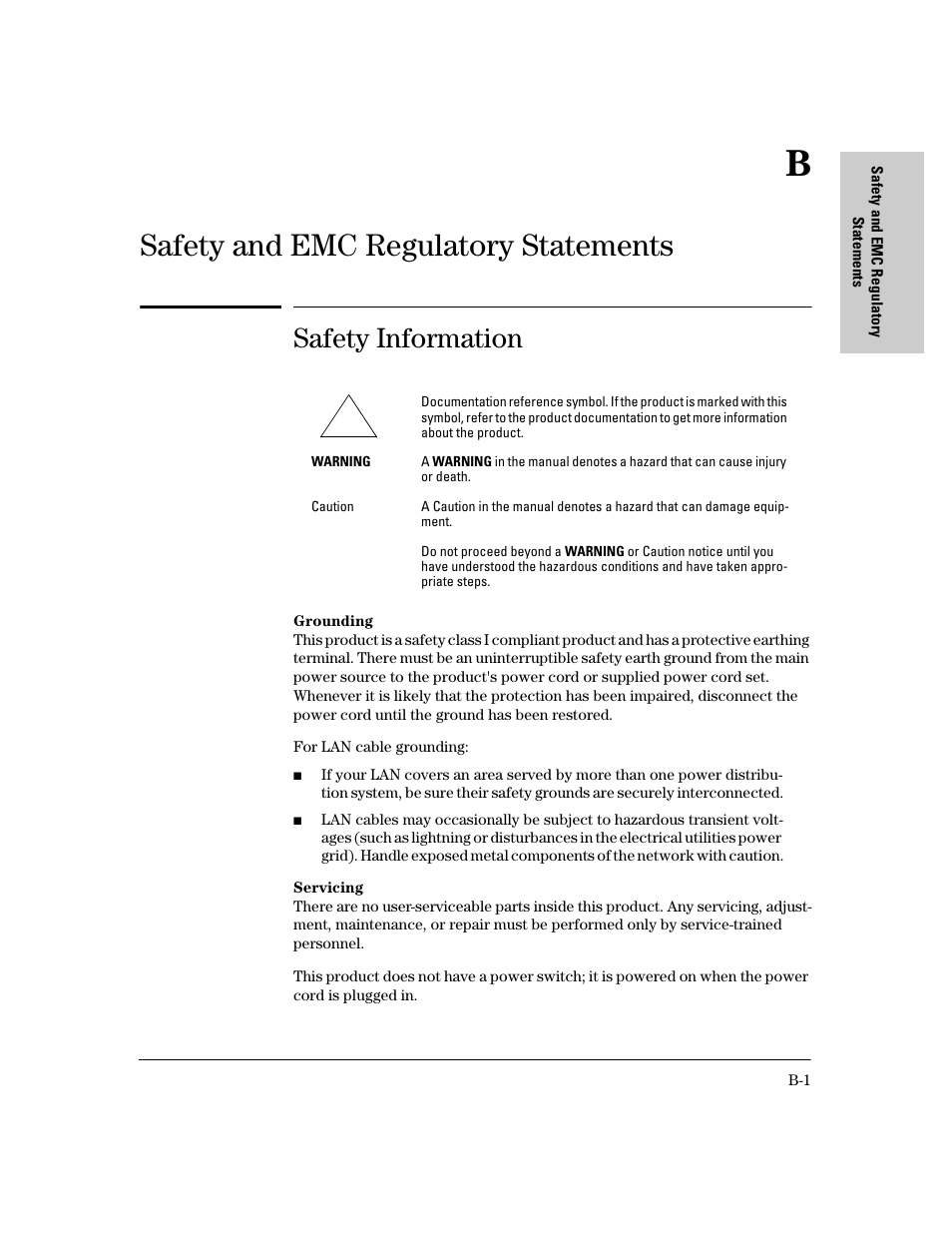 Safety and emc regulatory statements, Safety information, B safety and emc regulatory statements | HP 620 User Manual | Page 33 / 50