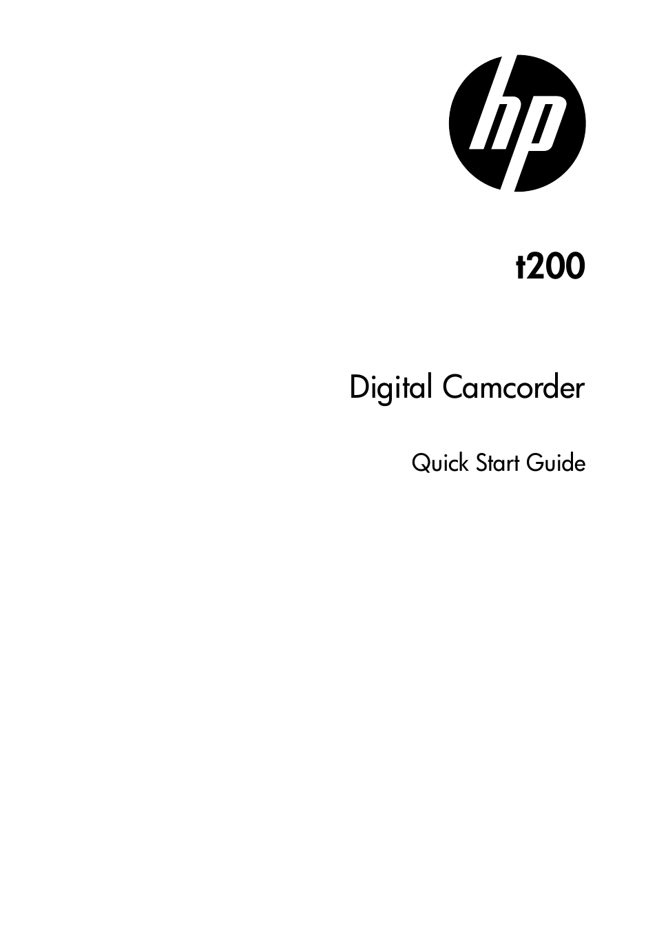 HP T200 User Manual | 10 pages